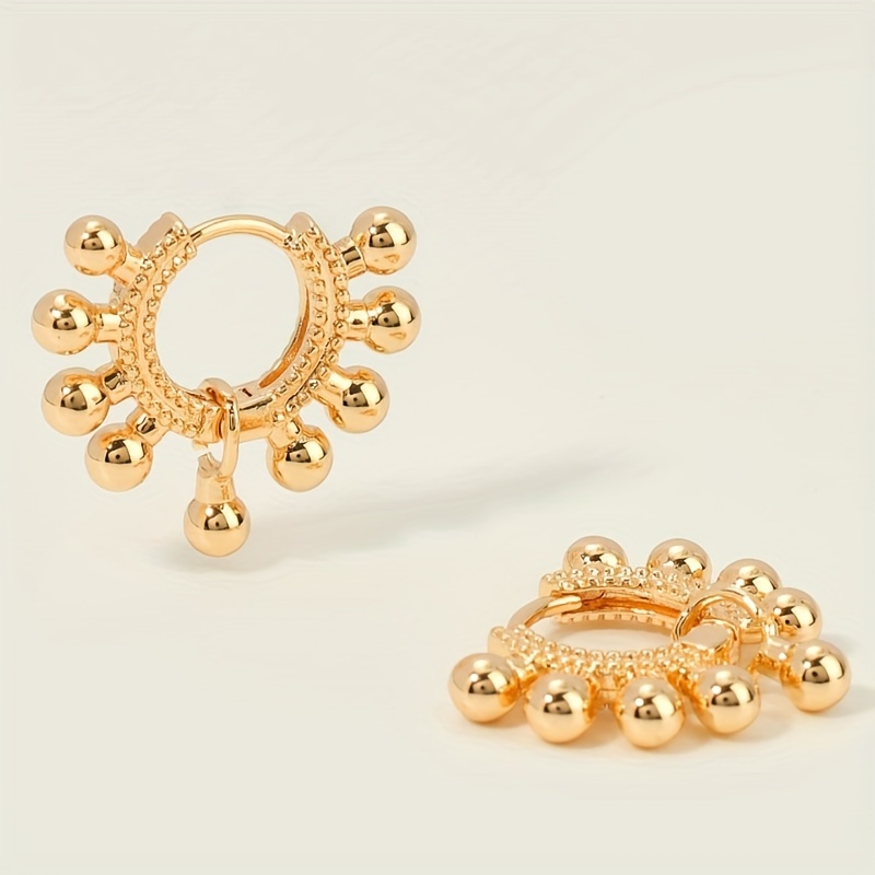 Minimalist Hip Hop Style Hoop Earrings